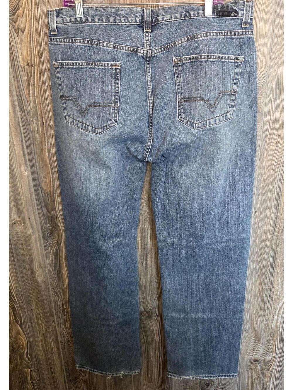 Vintage Vans Denim Jeans Men 36x32 Straight Leg DNP36-C-3 skater grunge distress